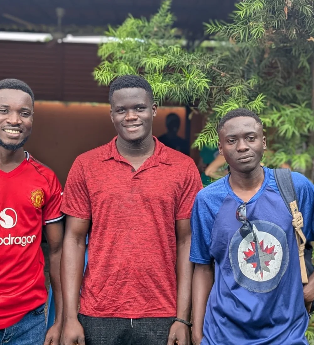 Men at a church gathering